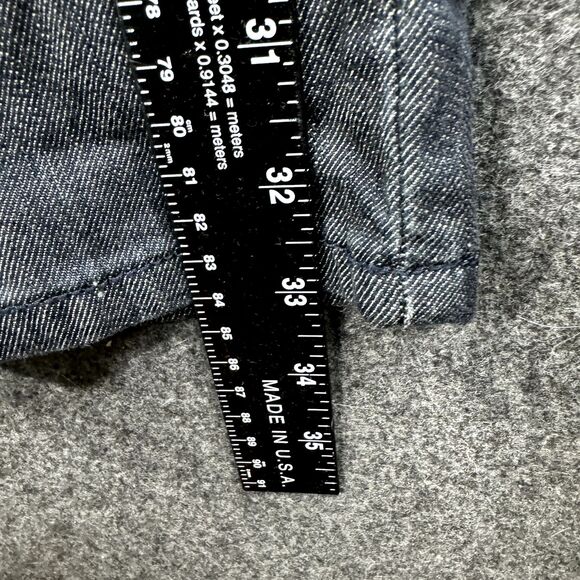 Echo Red Denim Jeans Women's 13/14 Blue Dark Wash Cargo Pockets Embroidered - Picture 5 of 11